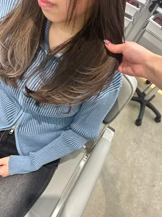 ロング カラー 透明感×艶髪/ 韓国レイヤー／MIOのヘアスタイル