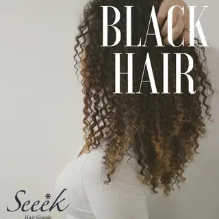 ロング パーマ 東風上 亮介のヘアスタイル