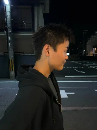 メンズ darts所属・マツダ レンのヘアスタイル