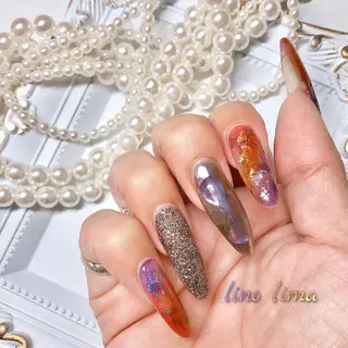 ロング リノ  リマのネイルデザイン