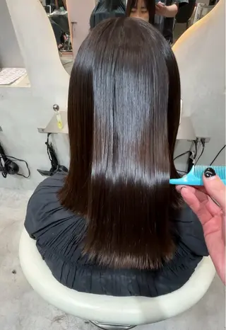 ロング カラー 大宮韓国風レイヤー 吉田こうすけのヘアスタイル