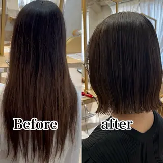 ミディアム Lond alxeiaのヘアスタイル