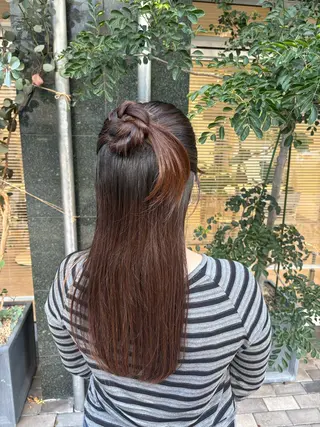 ロング ヘアアレンジ 0円メンズカット 🫧大森明🫧のヘアスタイル
