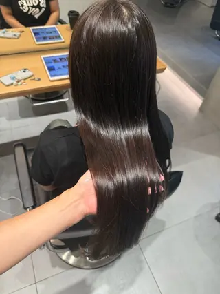 ロング カラー ヘアアレンジ 垢抜け韓国風ヘア カラーMIKUのヘアスタイル
