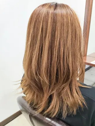 ショート カラー ケアブリーチ、 髪質改善 福士直矢のヘアスタイル