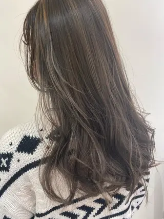 ロング カラー 細めハイライト🩶 ボブ/レイヤーカットのヘアスタイル