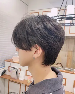 ショート パーマ メンズ 🇰🇷韓国風カット 🇰🇷　鈴木海斗のヘアスタイル