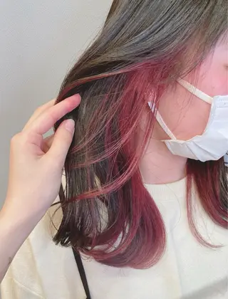 セミロング カラー 宮原 佳苗のヘアスタイル