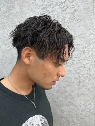 カラー パーマ メンズ メンズパーマ/名駅 /kyogo🦔のヘアスタイル