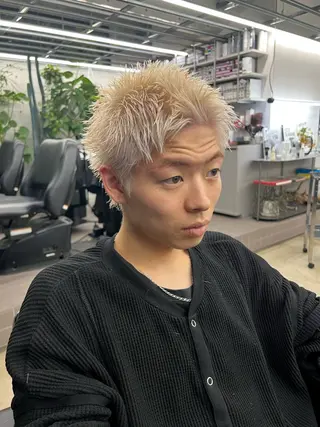 ショート ハッシュカット カシマハヤトのヘアスタイル