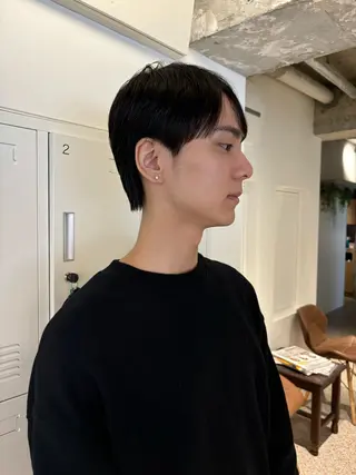 ミディアム メンズ TONUKOA RUA下北沢店【トヌコア ルア】所属・丸山璃子 /パーマ/レイヤーのヘアスタイル
