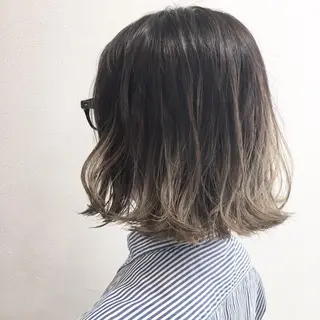 ミディアム 鈴木 奈波のヘアスタイル