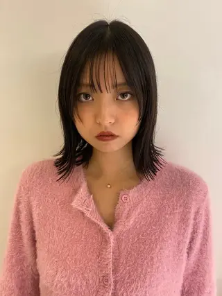 ミディアム カラー ﾚｲﾔｰ🎶似合わせ パーマ🎀ナナコのヘアスタイル