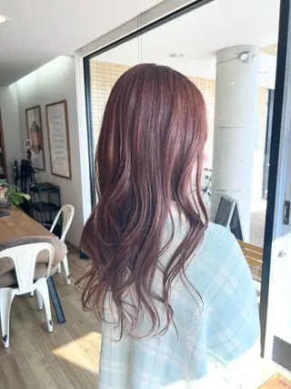 ロング カラー 堀 望美のヘアスタイル