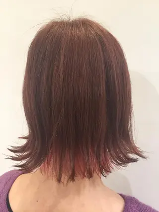 ミディアム カラー 透明感・艶カラー/ 坂田友梨奈のヘアスタイル