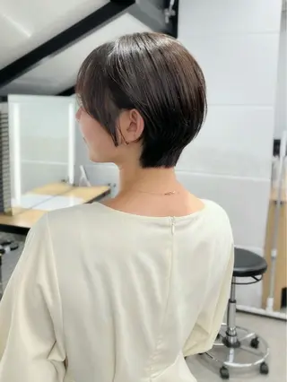 ショート 縮毛矯正/ハイトーン /パーマ/前原汐🎐のヘアスタイル