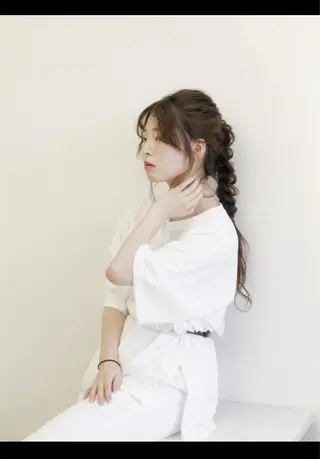 ロング パーマ ヘアアレンジ 奥山 沙季(大井町)のヘアスタイル