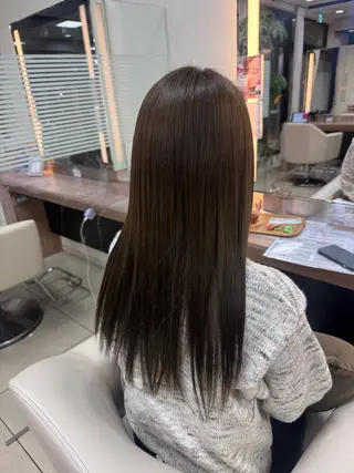 ロング ダブルカラーベージュ カラー/tuburaのヘアスタイル
