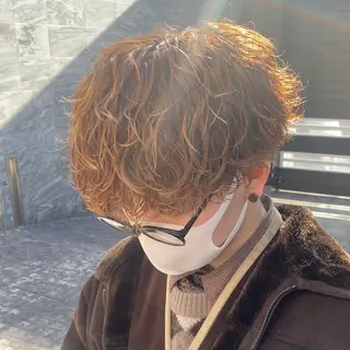 ミディアム カラー パーマ ヘアアレンジ メンズ キッズ ネイル マツエク・マツパ アイブロウ SKILL ikebukuro所属・✂️メンズカット ひろき✂️のヘアスタイル