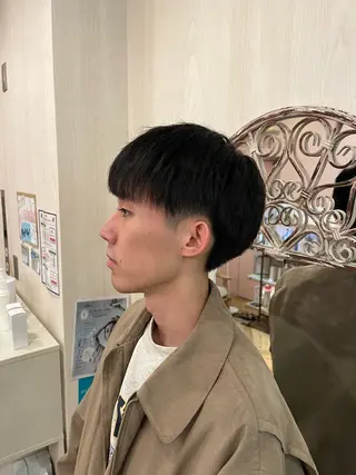 ショート カラー パーマ メンズ 0円カットモデル募集 /瀧澤 陽奈 ☾ᐝのヘアスタイル