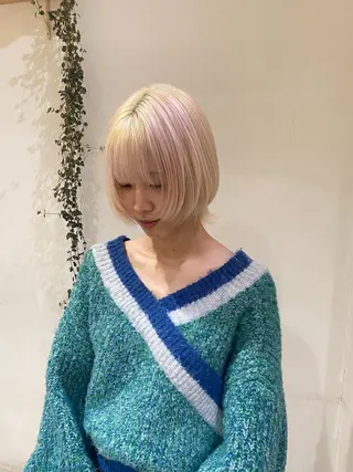 カラー ブリーチ/eye/ カット/ココミ🧚のヘアスタイル