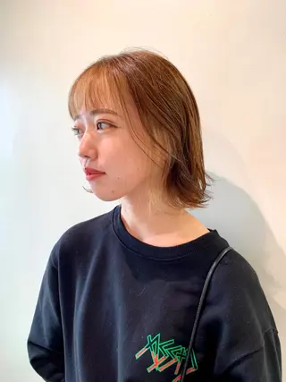 ミディアム カラー haf店長 ✂︎タカハシレン✂︎のヘアスタイル
