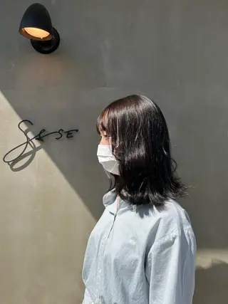 ミディアム カラー 北九州美容室 🇰🇷mahiroのヘアスタイル