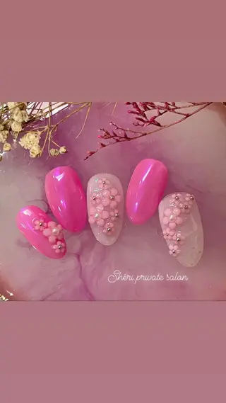 カラー ネイル Chérinail 爪のお手入れのネイルデザイン