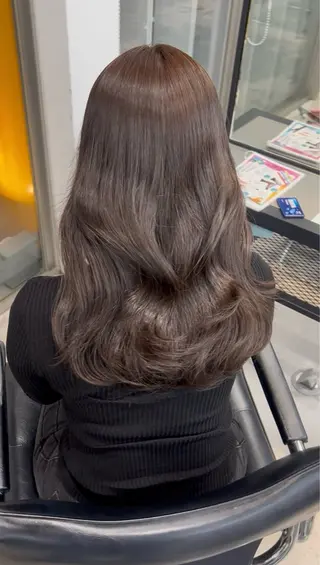 ミディアム カラー ヘアアレンジ 🎀艶ハイトーン モテ髪🎀さや💜のヘアスタイル