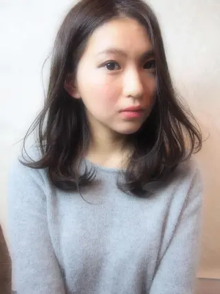 ミディアム ほさか しんごのヘアスタイル
