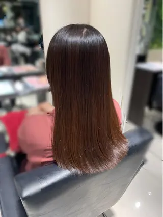 ロング 縮毛矯正 🎨銀座のヘアスタイル
