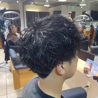 ショート パーマ メンズ すげ さやかのヘアスタイル