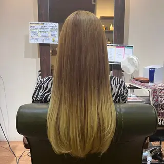 ロング なぎさ/ﾏﾂﾊﾟ ｽﾄﾚｰﾄ/ｶﾗｰのヘアスタイル