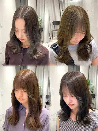 ロング オリーブ🌿ブリーチ なし◎Azusaのヘアスタイル