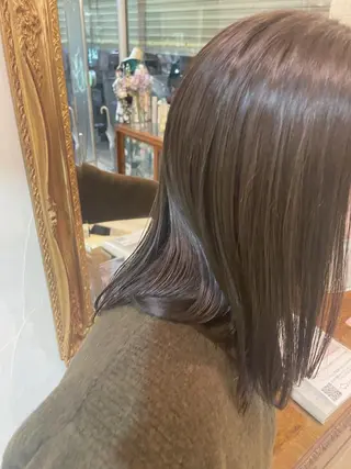 ミディアム カラー Of　HAIR所属・外山 なつ美のヘアスタイル