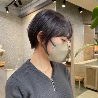 ショート cinq所属・ハイライトカラー ❤︎hirokoのヘアスタイル