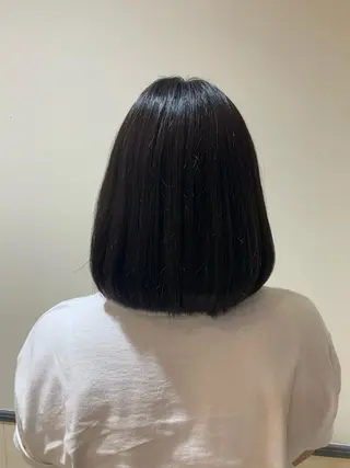 ミディアム カラー 須藤 向日葵のヘアスタイル