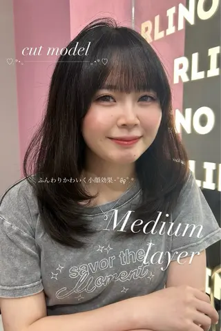 セミロング RLINO所属・Misaki/名古屋 🎀RLINOのヘアスタイル