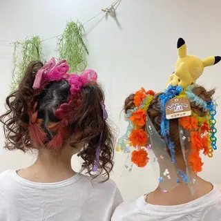 セミロング シールエクステ✨️韓 国羽エクステ🪽和希のヘアスタイル