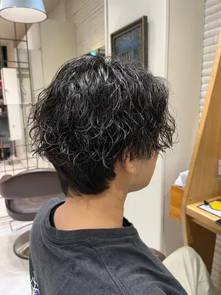 パーマ メンズ 田中 来夢のヘアスタイル