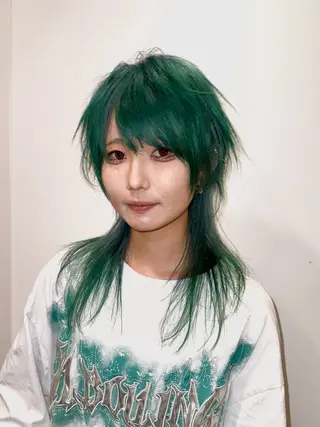 ショート カラー ハイトーン/レイヤー /ウルフ⭐️永田⭐️のヘアスタイル