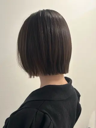 ミディアム 柔らか縮毛矯正/ボブ /Bonheur北林のヘアスタイル