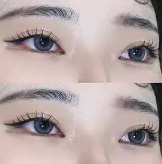 マツエク・マツパ 透明感カラー🎀／ マツエクのヘアスタイル