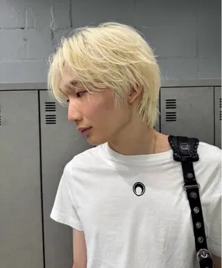 カラー ハイトーン/パーマ/ メンズ / 櫻本🌐のヘアスタイル