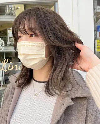 ミディアム カラー 髪質改善カラー☆ ヘアアレンジmiyuのヘアスタイル