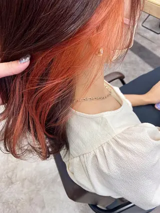 セミロング カラー 🕶️佐藤 海李🐏のヘアスタイル