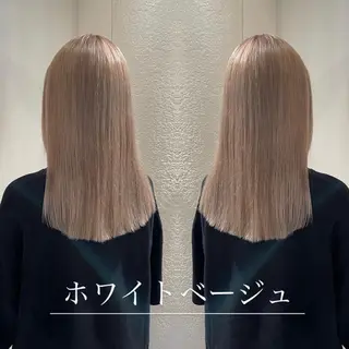 セミロング カラー 🦋美髪／エクステ 🦋アベイクミのヘアスタイル