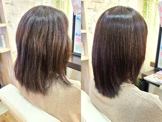 ミディアム hair make  ange 所属・赤池 彩のヘアスタイル