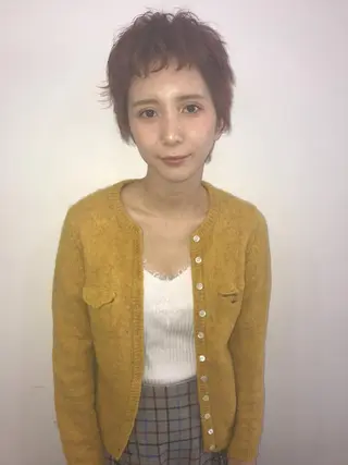 ショート カラー パーマ 店長 ✂️ムラカミ キラリのヘアスタイル