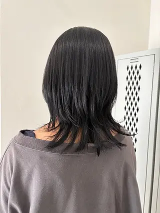 ミディアム カラー ヘアアレンジ 💝似合わせカット& カラーUruna💝のヘアスタイル